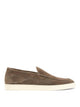 Brunello Cucinelli Brown Suede Calfskin Rubber Loafers