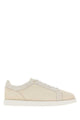 Brunello Cucinelli Ivory Suede Sneakers