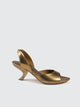 Vic Matie' Mid Heel Leather Sandal