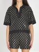 Gucci Embroidered Lamé Wool Tweed Shorts