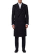 Lardini Black Double-Breasted Coat