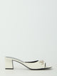 Gucci White Bamboo Signora Mules
