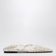 Odissi White Iris Crochet Ballerina Flats