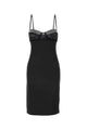 Oséree Black Stretch Satin Dress