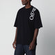 Off-White™ Crewneck T-Shirt With Printed Logo In Black Cotton