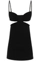 Off-White Black Viscose Blend Mini Dress