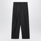 Prada Grey Wool Trousers With Check Pattern