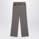 Prada  Wool Blend Trousers With Printed Belt