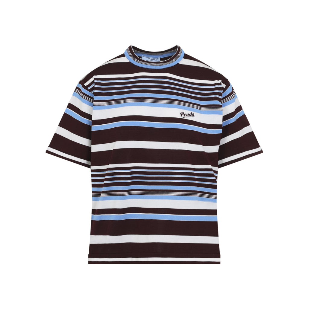Prada Embroidered Cotton T-Shirt