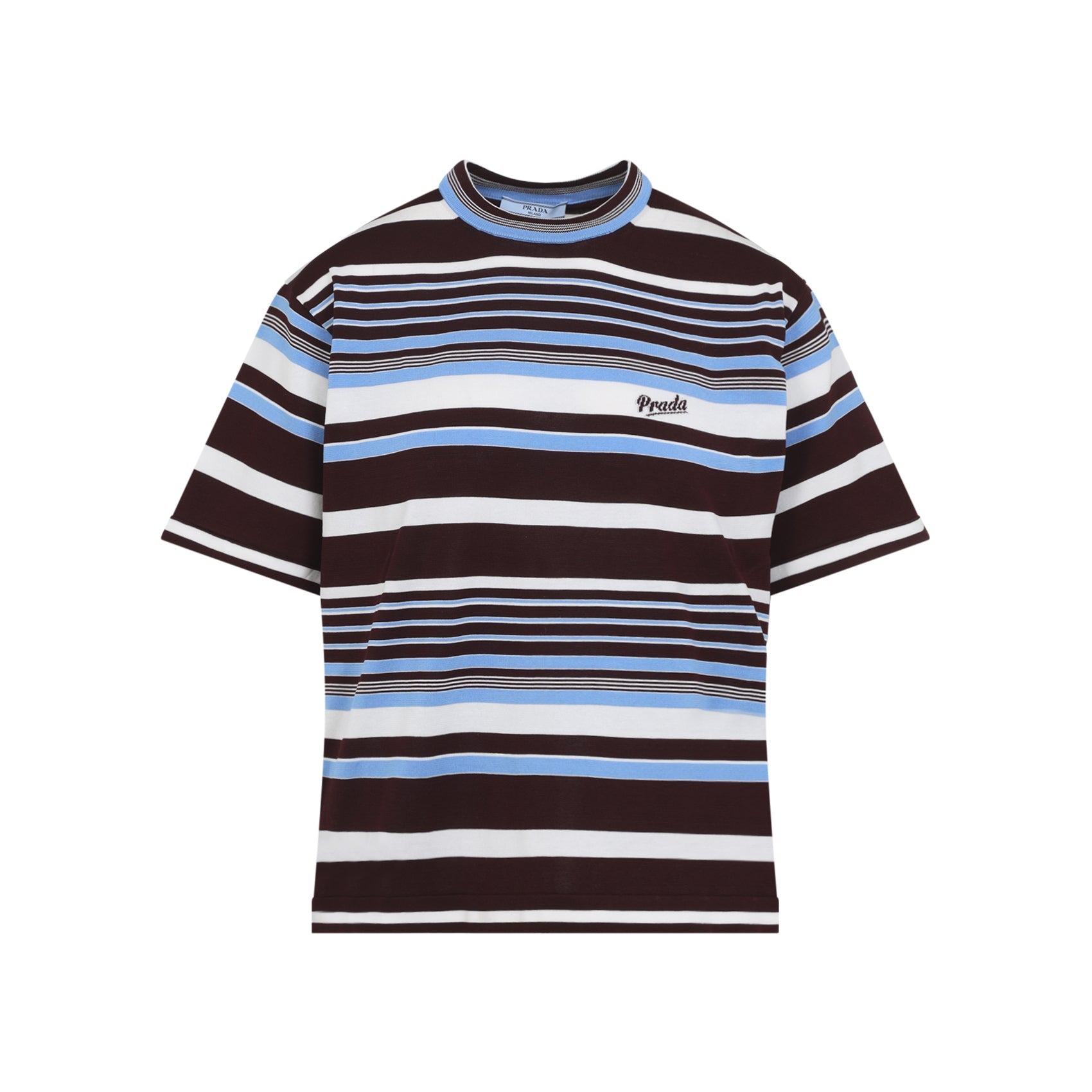 Prada Embroidered Cotton T-Shirt