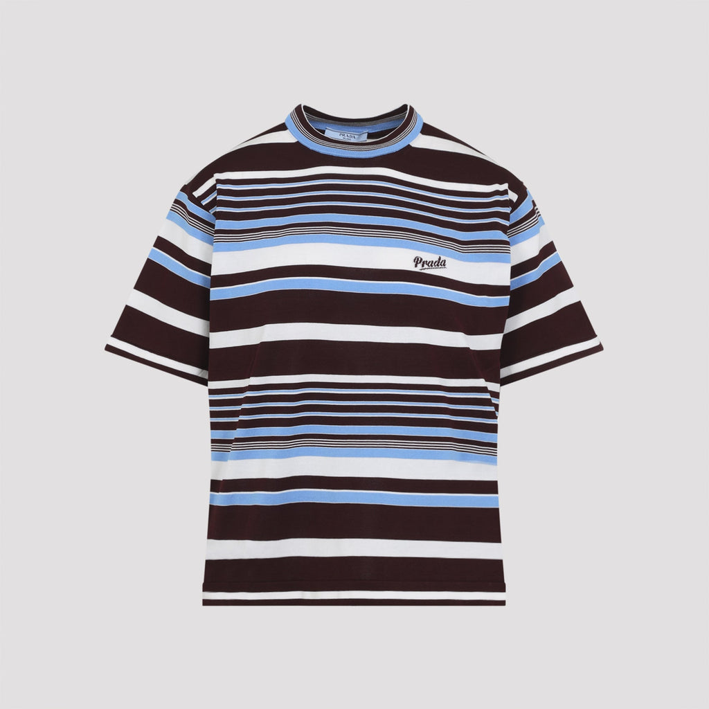 Prada Embroidered Cotton T-Shirt