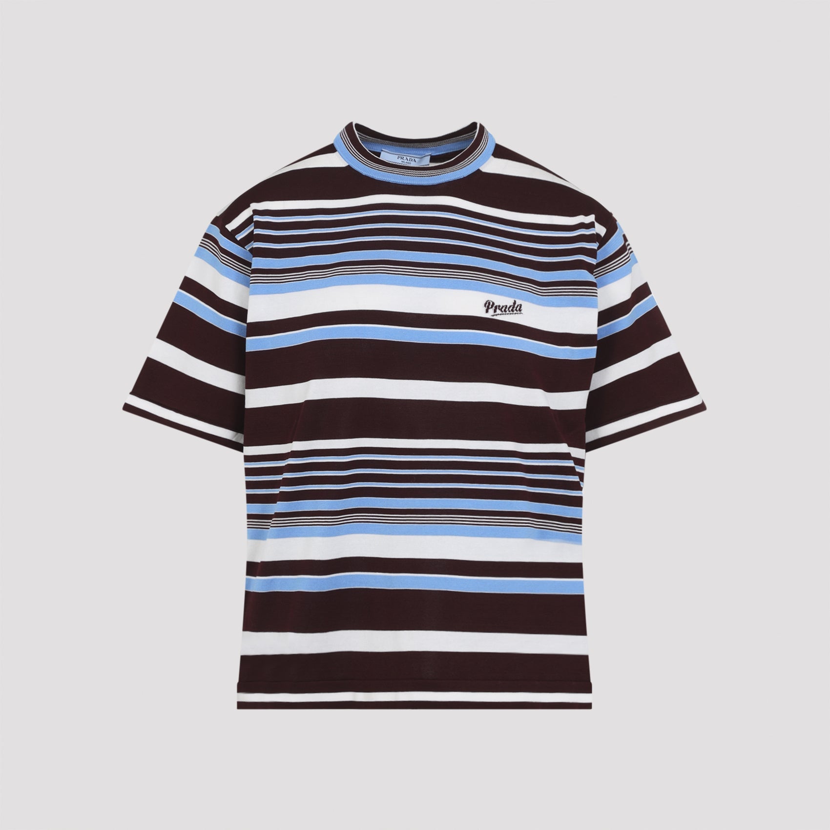 Prada Embroidered Cotton T-Shirt