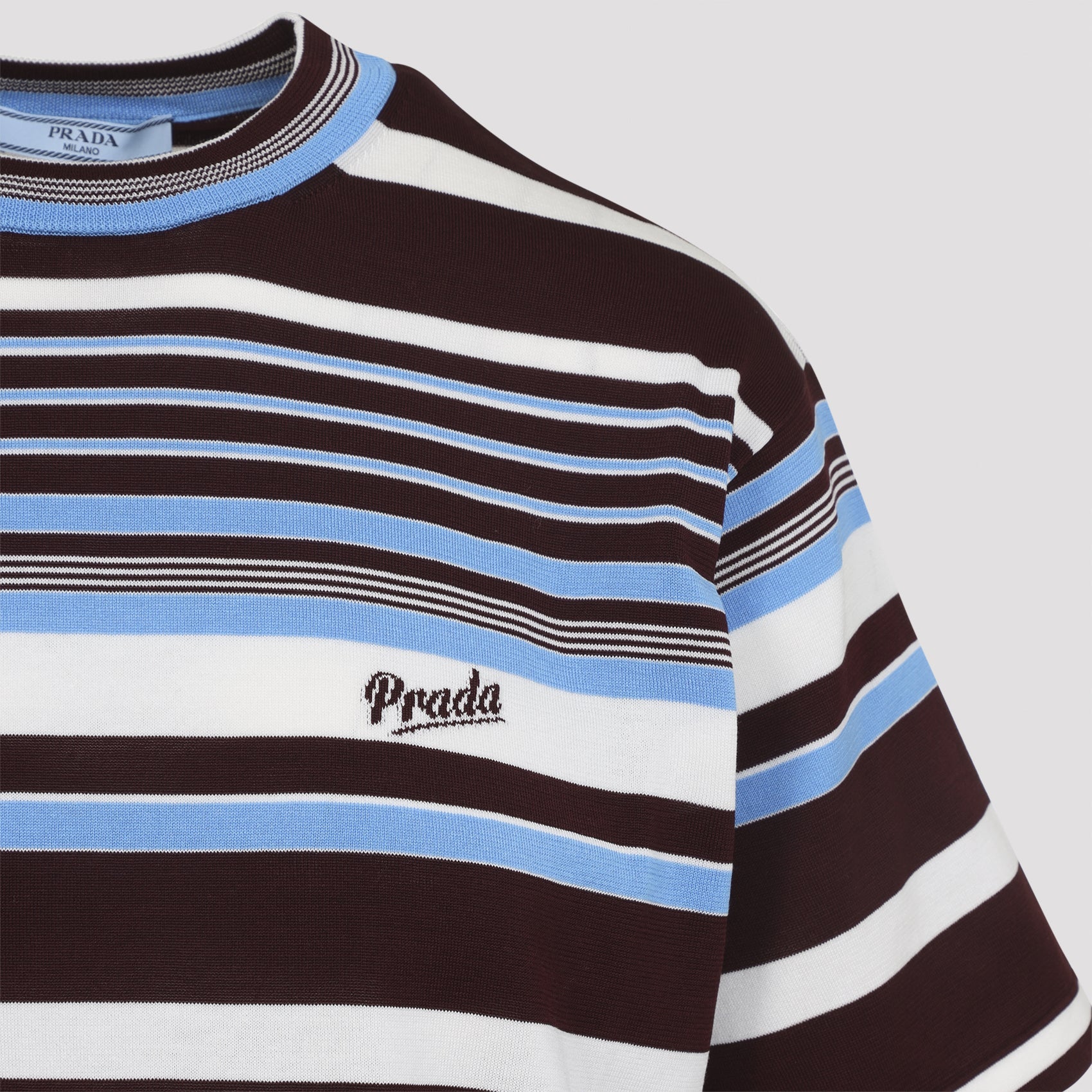 Prada Embroidered Cotton T-Shirt