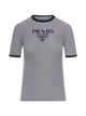 Prada Embroidered Silk T-Shirt