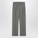 Prada  Wide Grey Trousers In Wool