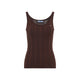 Prada Brown Cotton Blend Tank Top