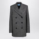 Prada  Double-Breasted Jacket In Prince Of Wales