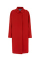 Prada Red Gabardine Overcoat
