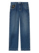 Isabel Marant Blue Cotton Regular Straight Pants