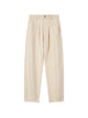 Isabel Marant Lisha Barrel Jeans In Cotton Denim Beige