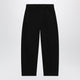 Lemaire Black Cotton Trousers With Belt