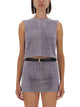 Self-Portrait Metal Mesh Top