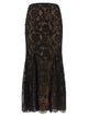 Self Portrait 'Black Lace Midi' Skirt