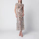 Self-Portrait Sequinembellished Midi Dress In Polyester, Silver