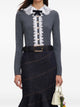 Self-Portrait Lace Collar Cardigan