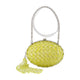 Self-Portrait Oval Crystal Chain Clutch -  - Synthetic - Yellow