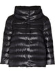 Herno Sofia Mini Black Hooded Jacket