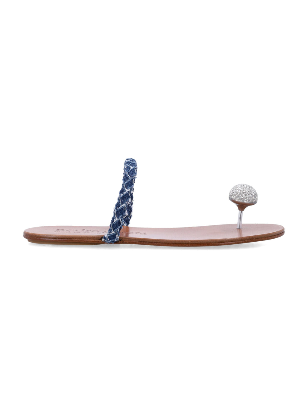 Pedro Garcia Pedro García Pipa Pavé Cabochon Denim Sandals
