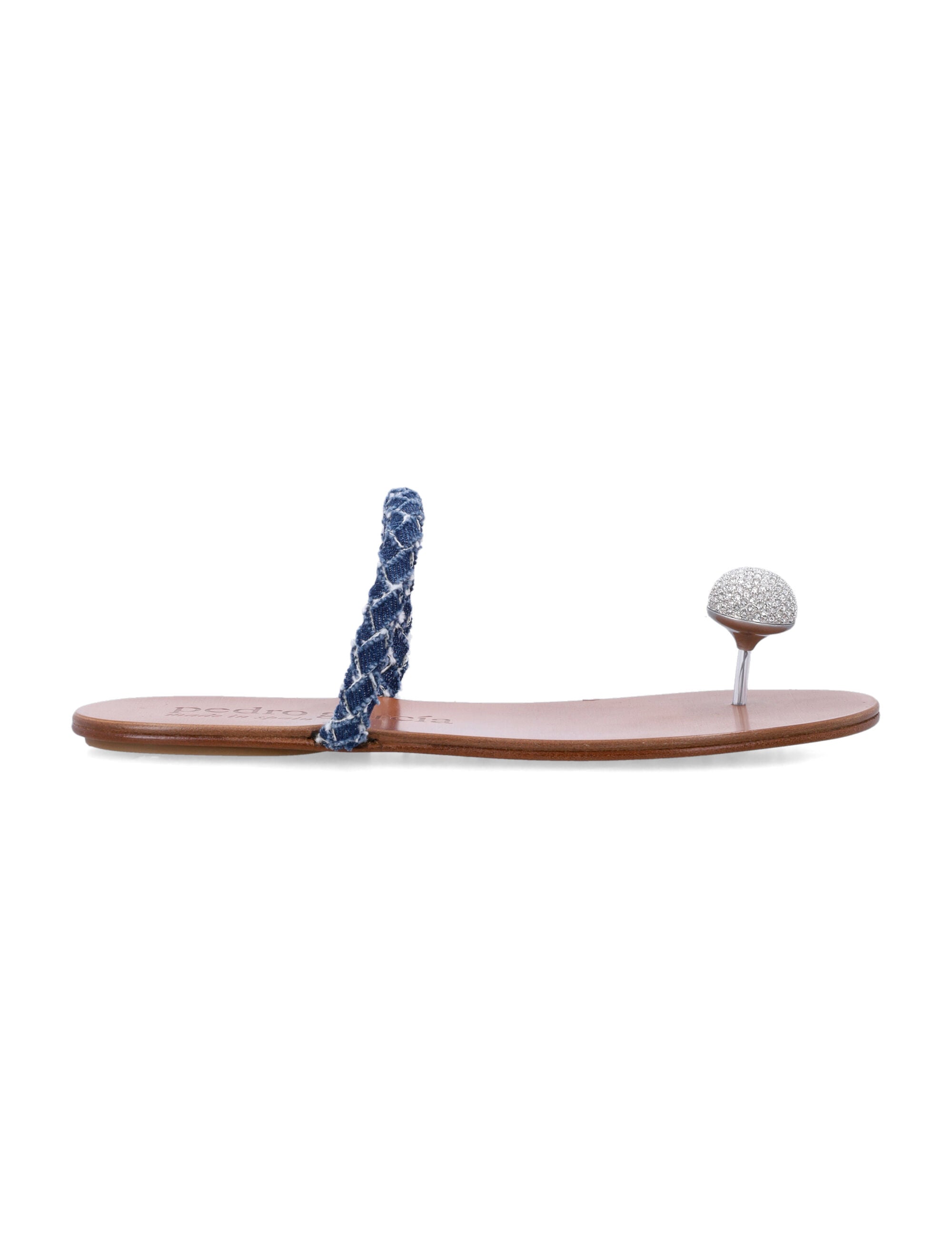 Pedro Garcia Pedro García Pipa Pavé Cabochon Denim Sandals