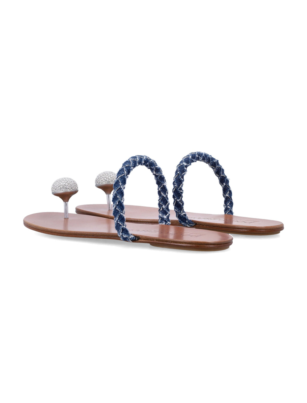 Pedro Garcia Pedro García Pipa Pavé Cabochon Denim Sandals