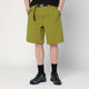 Purple Mountain Observatory  Olive Green Bermuda In Mixed Nylon