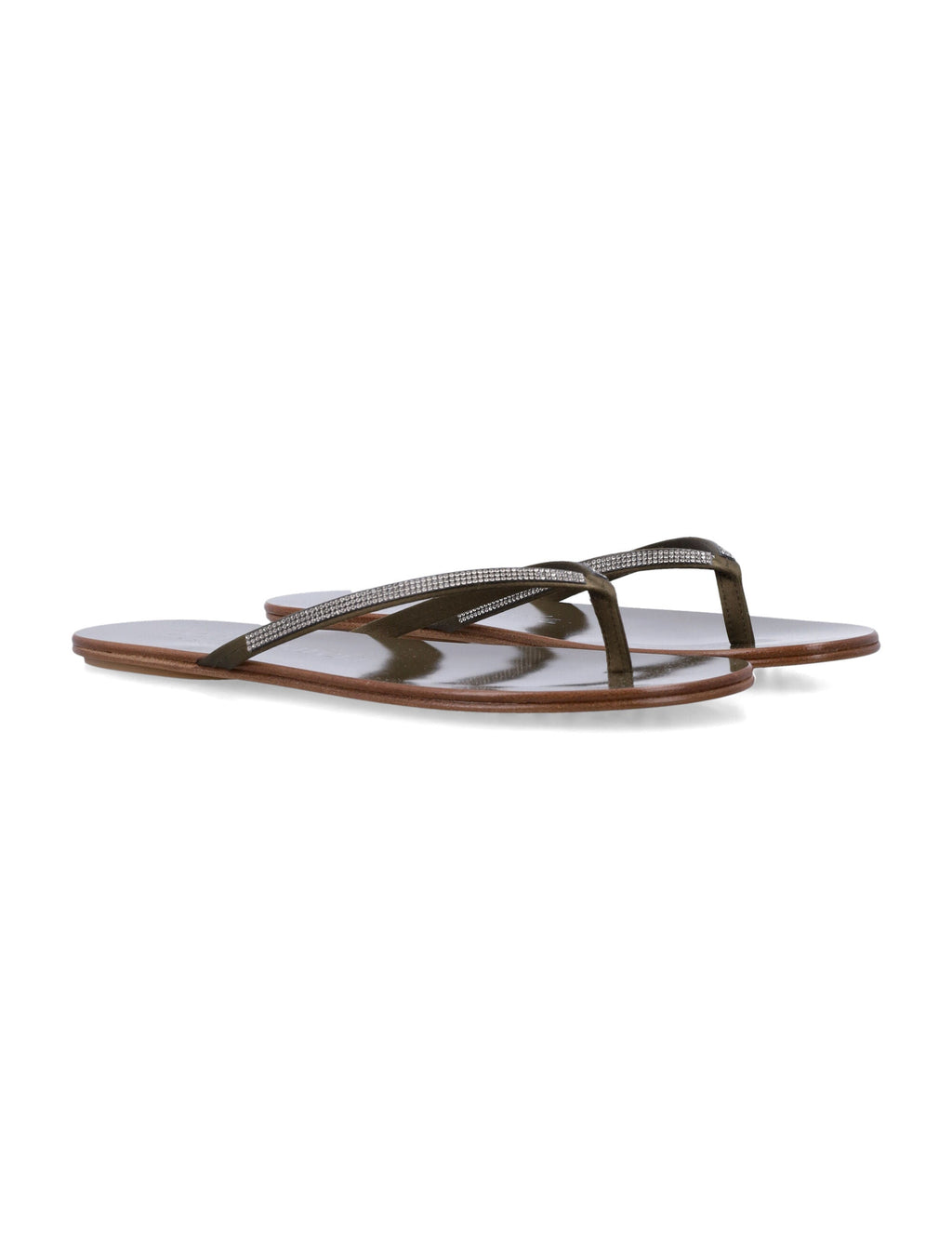 Pedro Garcia Pedro García Prune Satin Crystal Sandals