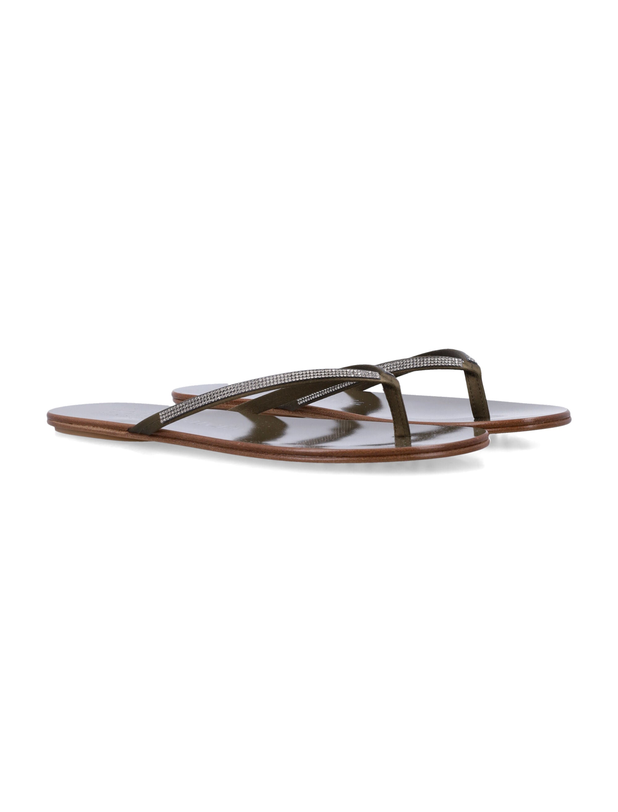 Pedro Garcia Pedro García Prune Satin Crystal Sandals