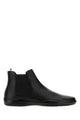Prada Black Leather Ankle Boots
