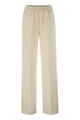 Herno Wide-Leg Flannel-Effect Trousers With Elasticated Waistband