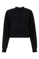 Palm Angels Black Cotton Sweatshirt
