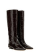 Paris Texas Black Leather Boots