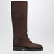 Paris Texas Ebony Brown Napa Leather Boots
