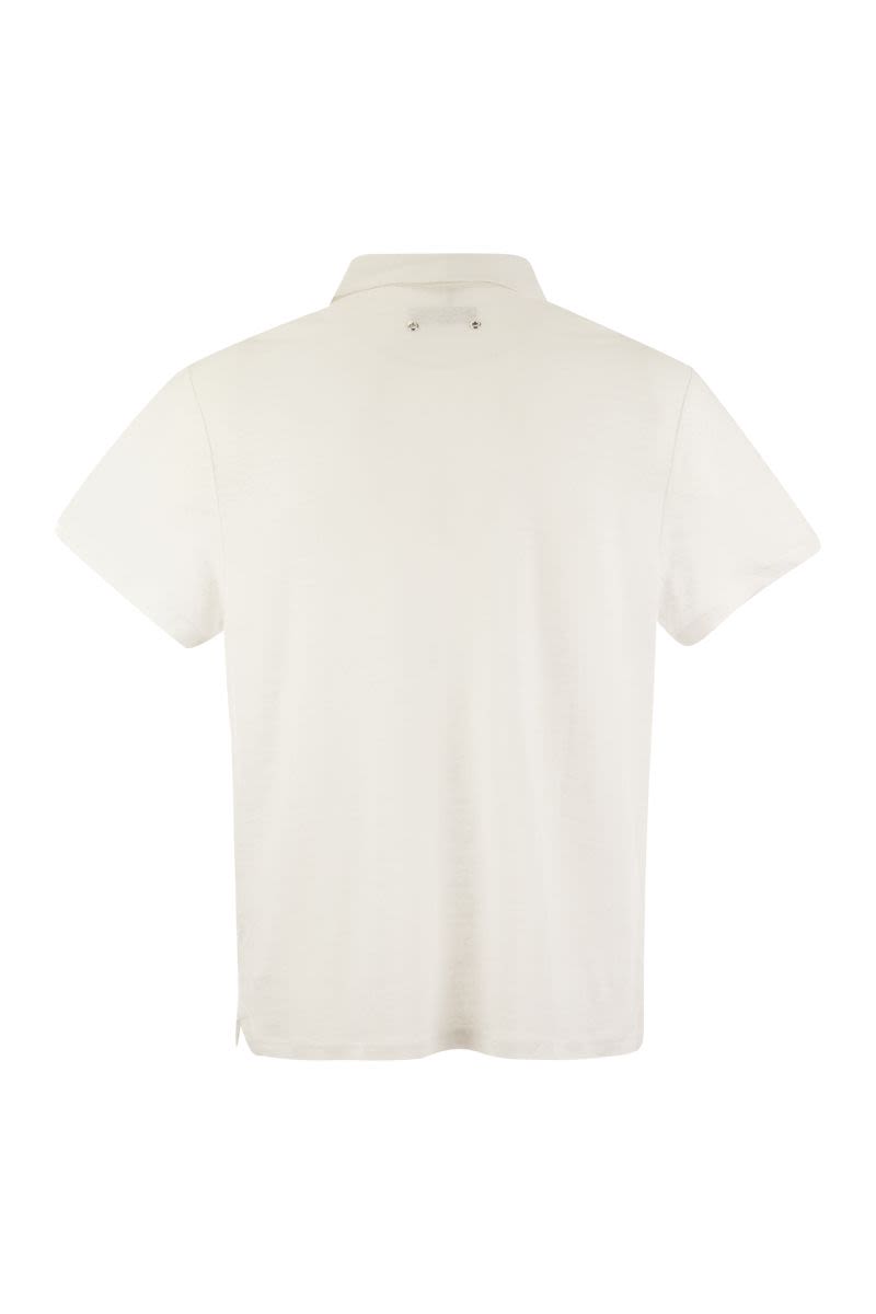 Vilebrequin Short-Sleeved Linen Polo Shirt