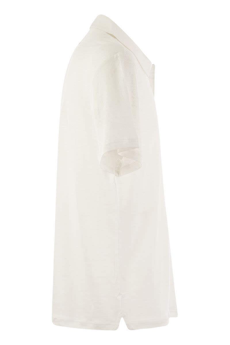 Vilebrequin Short-Sleeved Linen Polo Shirt