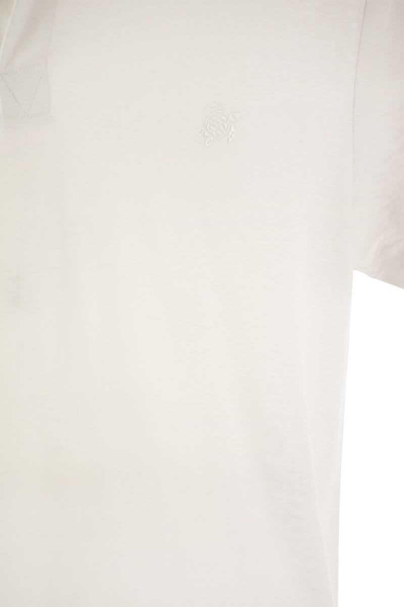 Vilebrequin Short-Sleeved Linen Polo Shirt