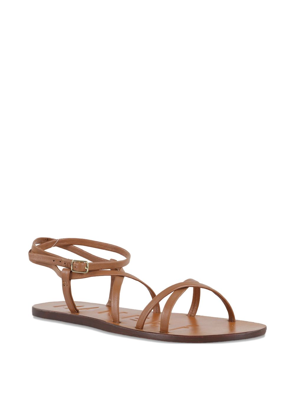 Manebi Leather Flat Sandals