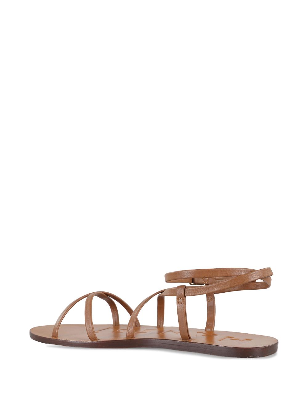 Manebi Leather Flat Sandals
