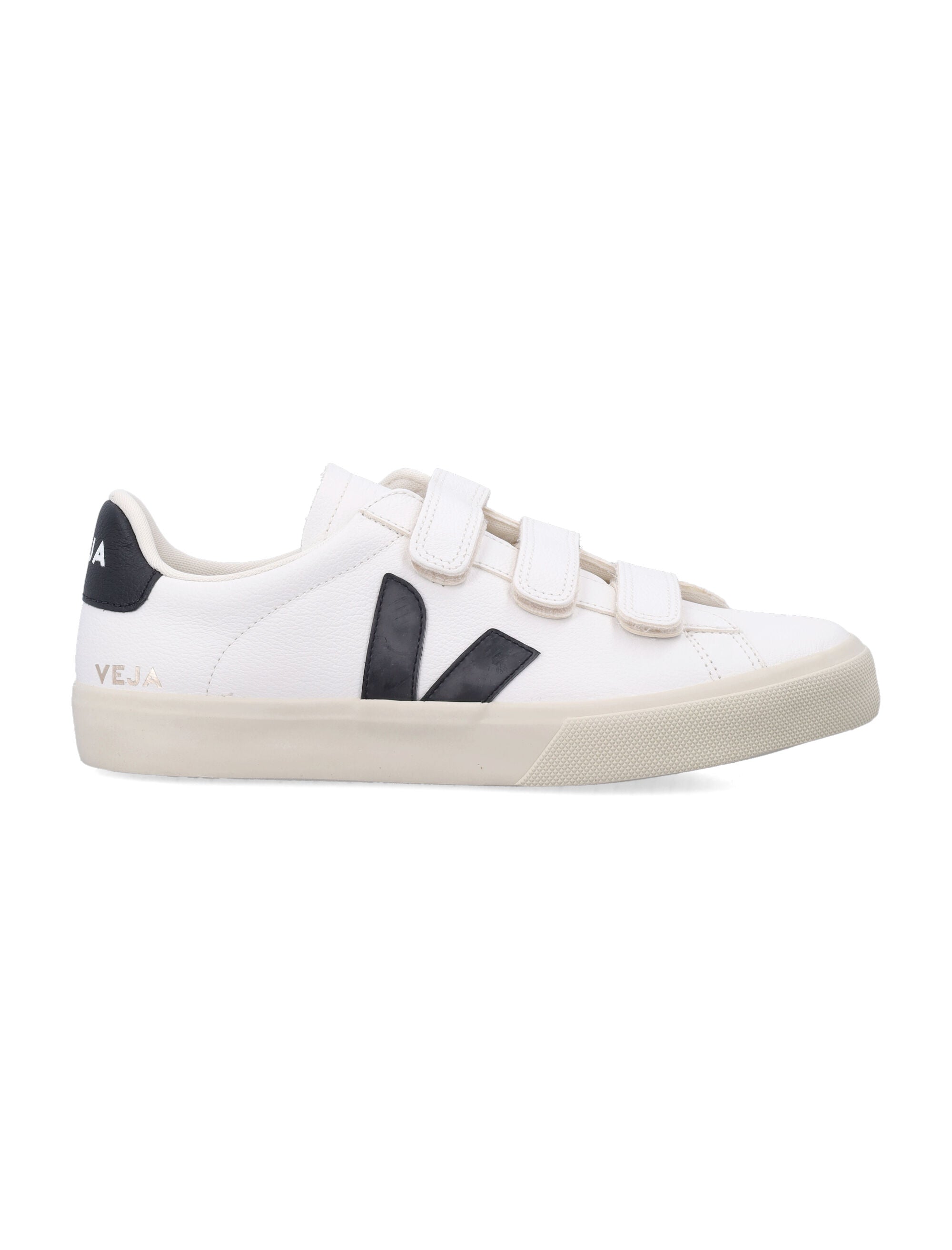 Veja Veja Recife Leather White And Black Sneakers
