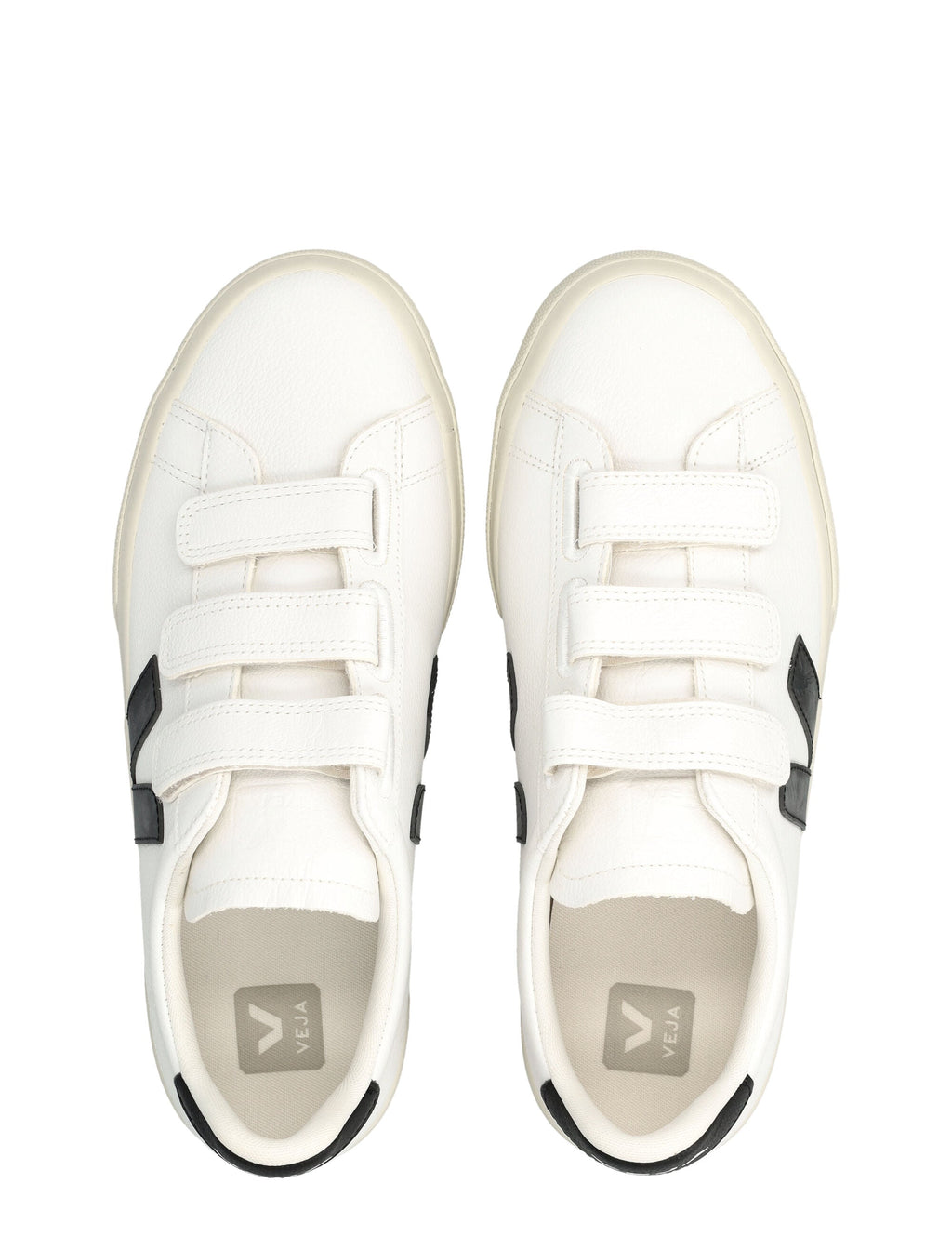 Veja Veja Recife Leather White And Black Sneakers