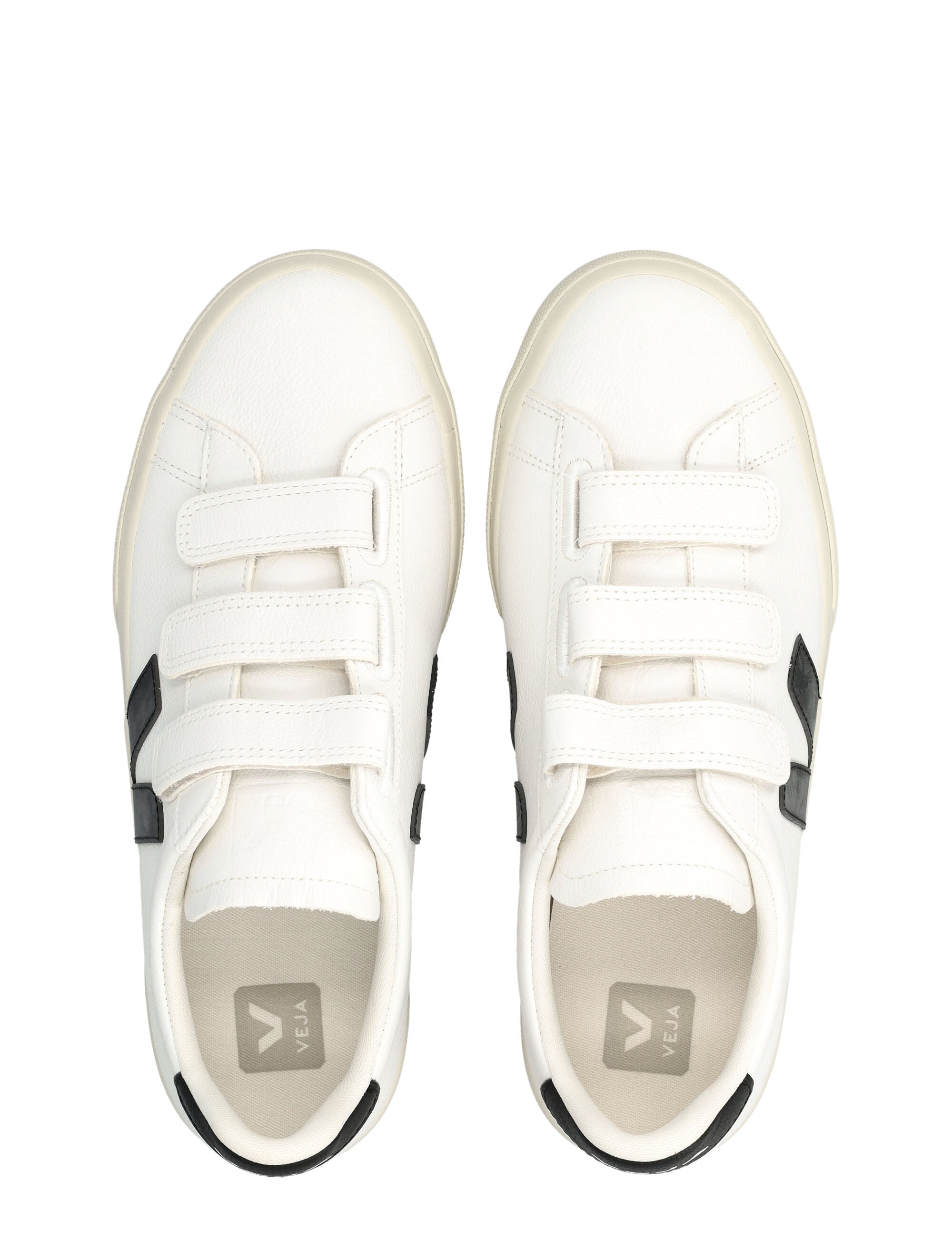 Veja Veja Recife Leather White And Black Sneakers